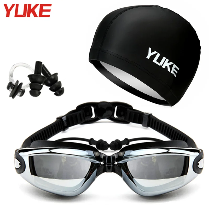 Yuke Professional Swimming Goggles Anti-Fog UV Adjustable Men Women Waterproof Silicone Swim Glasses Eyewear очки для плавания 3