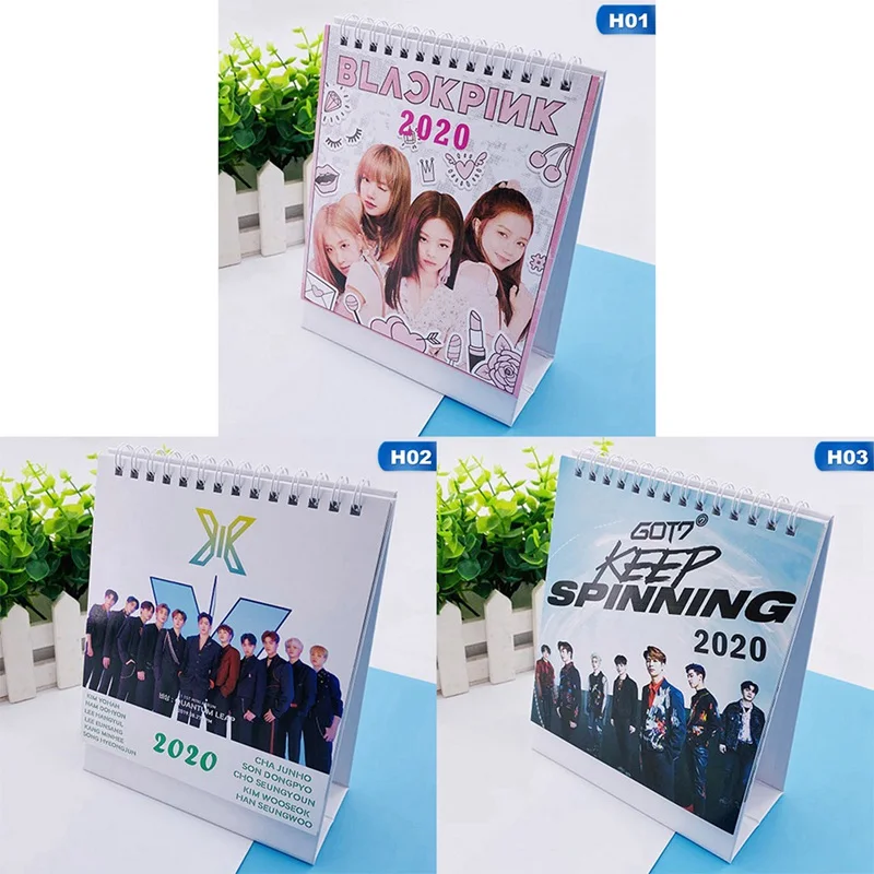 BLACKPINK X1 GOT7 Настольный стерео календарь плакат концепция глянцевый календарь плакат украшение дома