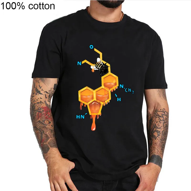 

2019 Newest Shirt LSD Honey Bee Beer Men T Shirts Fashion Math Design Tops Humor Printed T-Shirts Funny Punk Hipster Tee Shirt