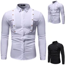 Feitong, парадная Мужская рубашка, осенне-зимняя Повседневная рубашка с длинным рукавом, деловая рубашка с воротником и пуговицами,#904
