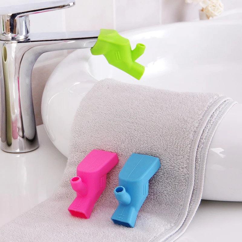 1Pc Silicone Faucet Extender Kitchen Bathroom Accessories Faucet Extender High Elastic Children Washing Device