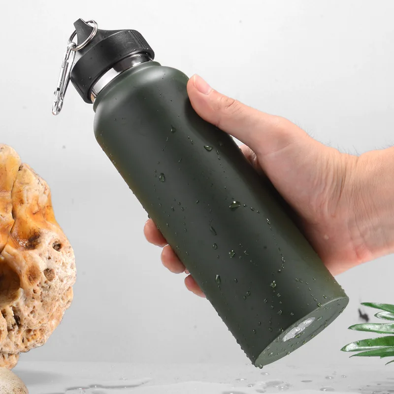 ZOOOBE портативная вакуумная Спортивная бутылка для воды из нержавеющей стали с Карабин Для Путешествия Велоспорт Туризм походные бутылки