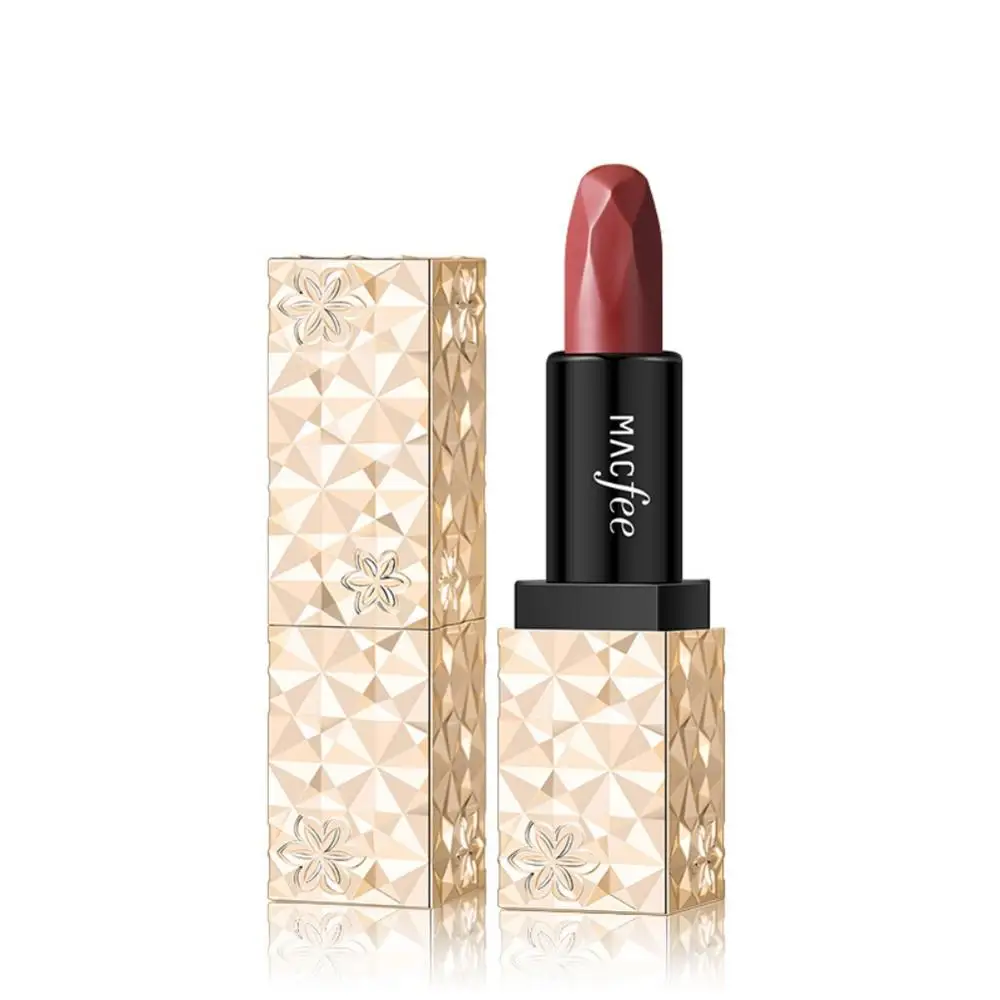 Бархатная матовая губная помада для макияжа золотой 4 цвета телесный Длительное