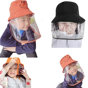 

Adult Kids Fisherman Caps Protective Clear Saliva-proof Dust-proof Sun Visor Hat Anti-spitting Protective Cap Cover Outdoor 2020