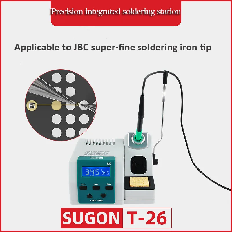 

SUGON T26 2 Seconds Temporary Warming Humanized Design Precision Electric Soldering Station Suitable for JBC Soldering Tip