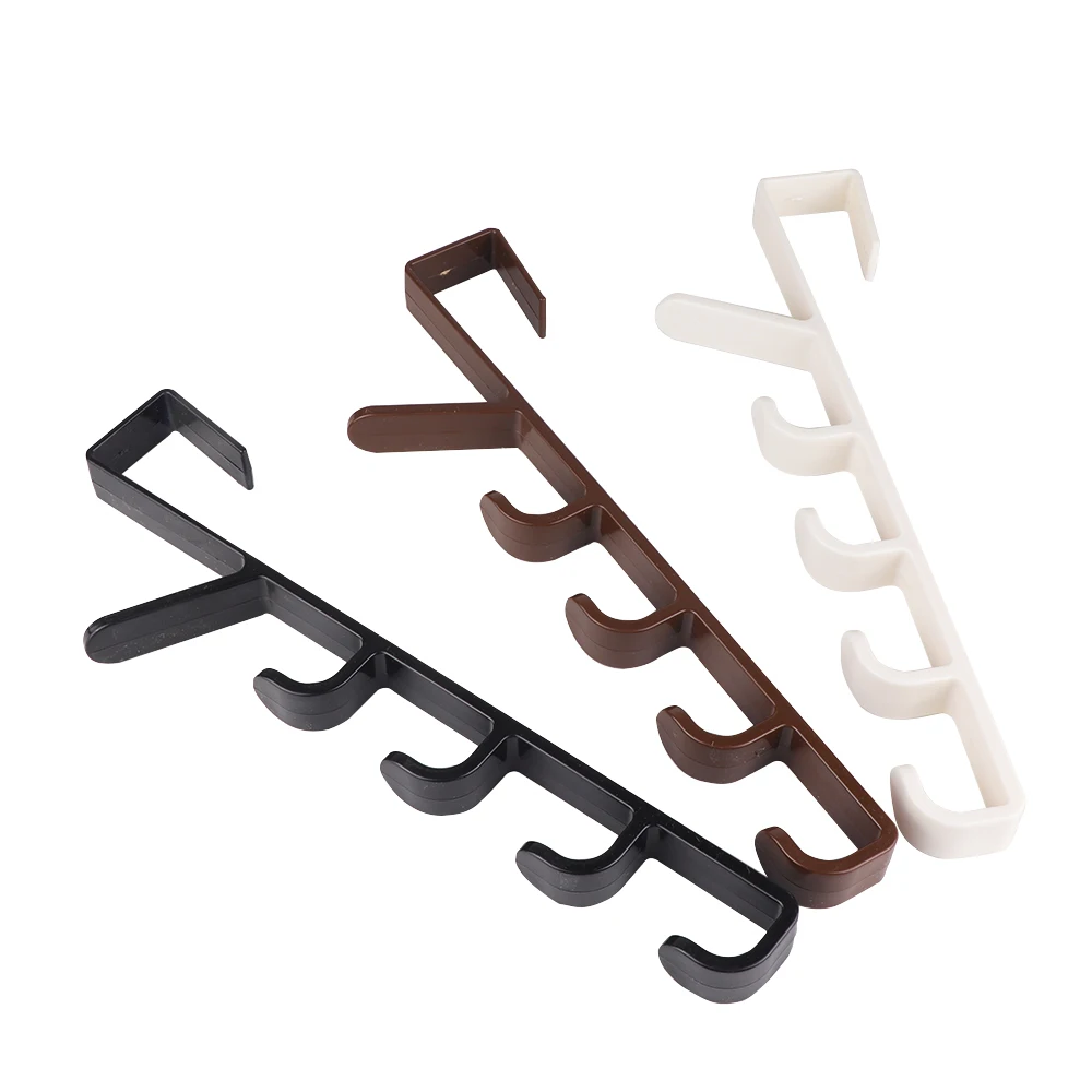 3 цвета Пластиковые домашние крючки для организации вешалки дверей спальни