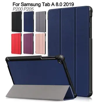 

Tablet Case For Samsung Galaxy Tab A 8.0 2019 P200 SM-P200 SM-P205 (with S pen) Shockproof Slim PU Leather Folio Stand Cover