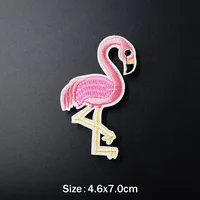 Buy Cake Popsicle Horse Bird Iron on Patch for Clothing Embroidered Sewing Applique Woven Badge Sew On Patches PINK GIRL Online - Image 6