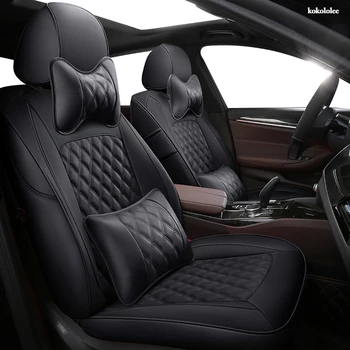 

kokololee Custom Leather car seat covers For Mercedes-Benz Viano GLK GLA GL CLA CLS CLK SLK GLE GLS GLC Vito seat cover cars