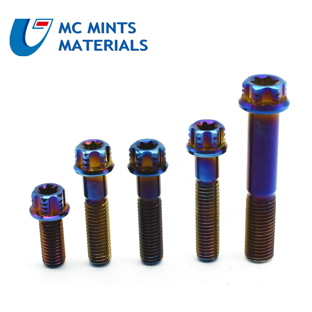 

Titanium Bolt for Motorcycle Modification Brake Calipers M6x60mm Burned Blue color Ti Screws Ti Fasteners