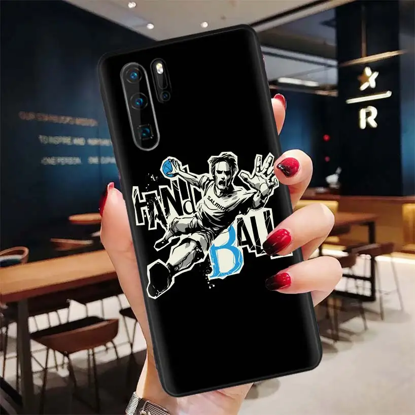 Черный мягкий чехол гандбол для huawei P30 P20 P10 Lite Pro P Smart Z mate 30 10 20 Lite чехол для телефона - Цвет: BD145-7