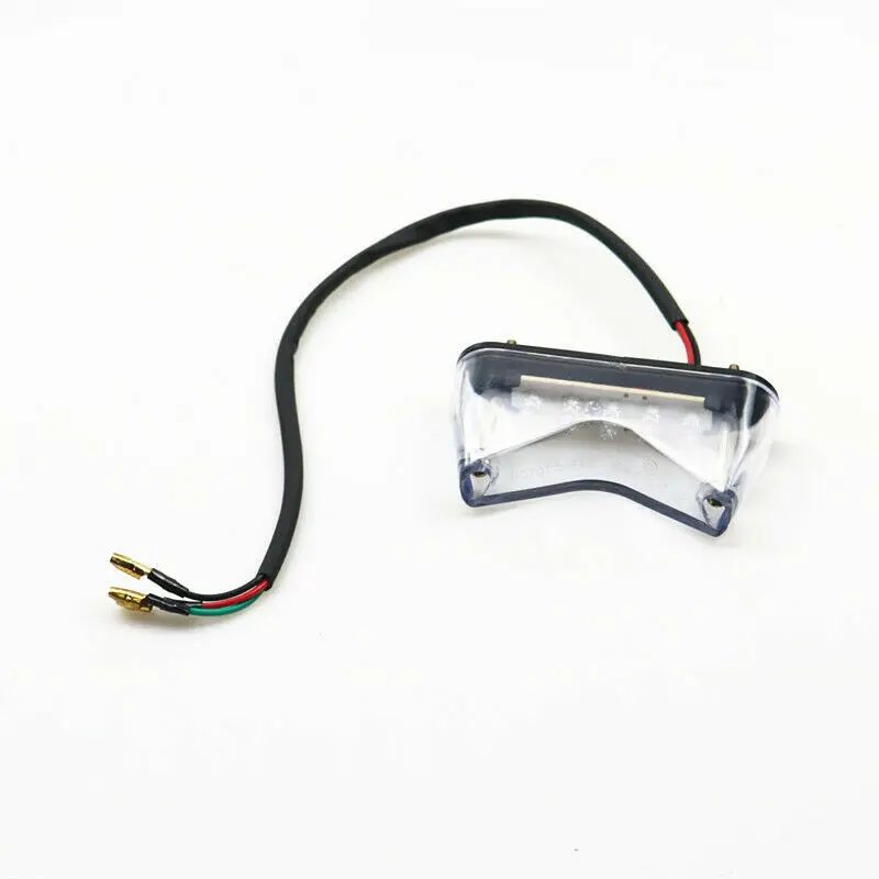 Clear V Shape Motorcycle Rear Tail Brake Light For Honda Suzuki Yamaha Cruiser |