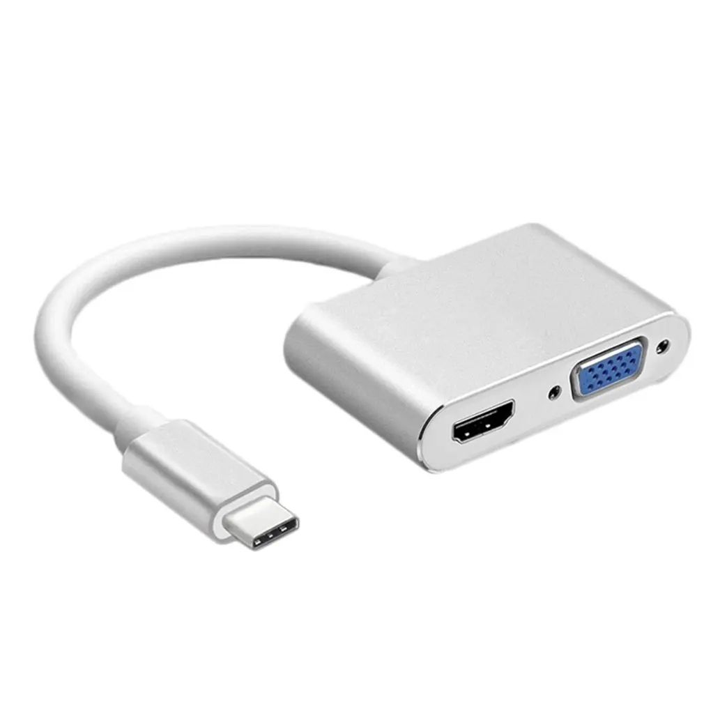 USB 3,1 type C к VGA многопортовый адаптер USB C к HDMI 4K конвертер UHD портовый концентратор