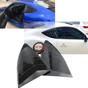 

Rear Quarter Window Louvers 2 Pcs/set Spoiler Panel For Scion FRS For Subaru BRZ For Toyota 86 GT86 2013- ABS Stickers