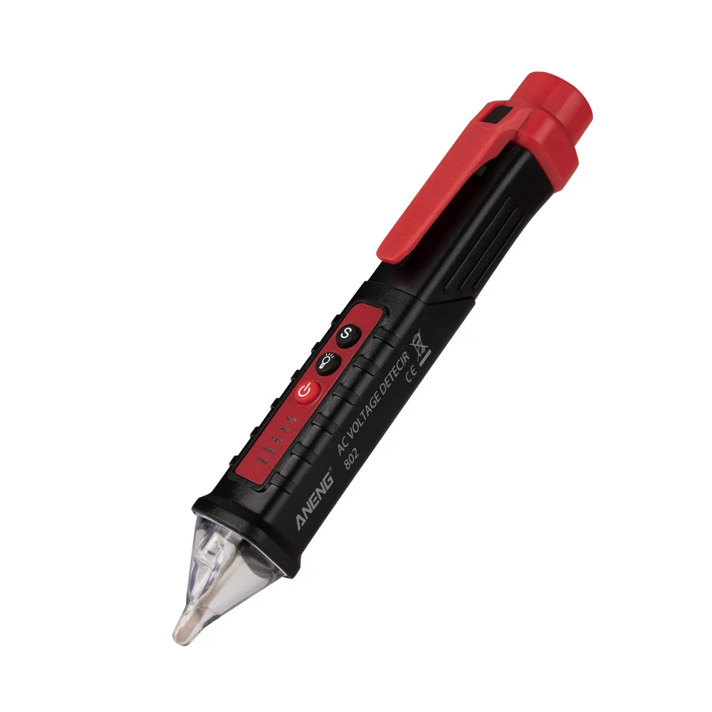 red 3 вида цветов Digital 12-1000V детекторы напряжения переменного тока Non-контактный тестер ручка Тесты er Вольтметр постоянного тока электрической Тесты карандаш Dropship - Цвет: red