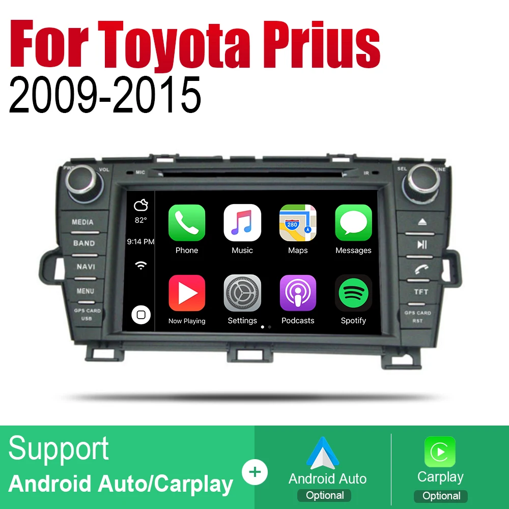 Flash Deal ZaiXi Android Car DVD GPS Navi for Toyota Prius 2009~2015 player Navigation WiFi Bluetooth Mulitmedia system audio stereo EQ 3