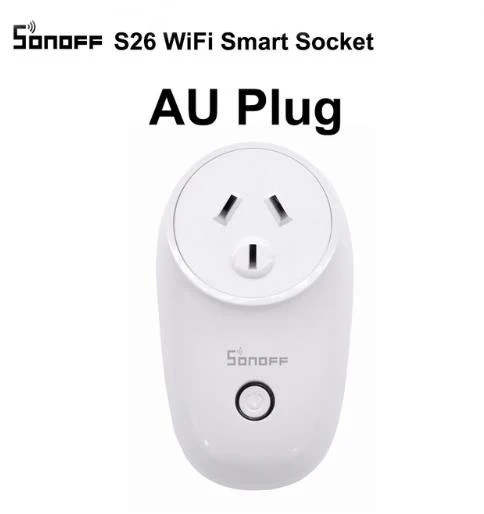 Sonoff S26 WiFi умная розетка США/Великобритания/ЕС вилка беспроводной Таймер питания розетка умный дом переключатель работает с Alexa Google Assistant IFTTT - Комплект: Sonoff S26 AU