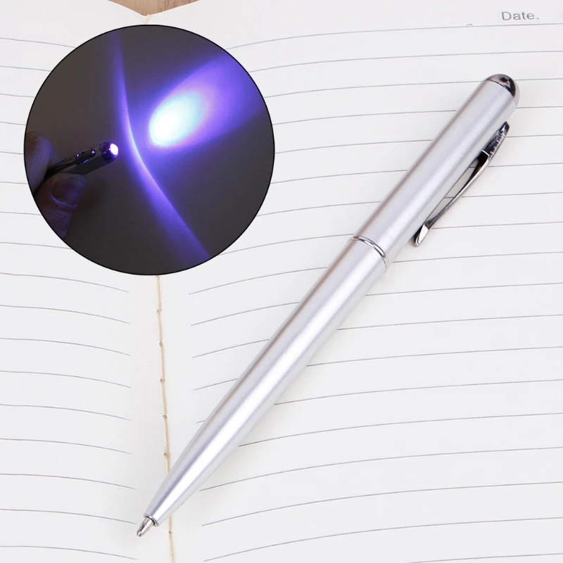 

Creative Magic LED UV Light Ballpoint Pen With Invisible Ink Secret Pen 53CC