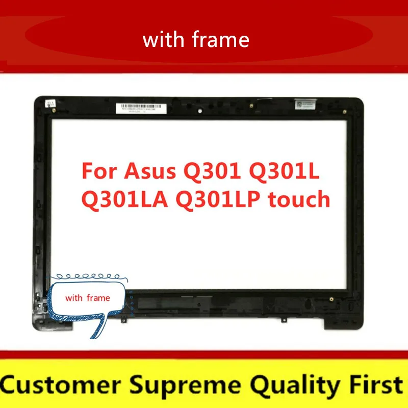 Сенсорный экран для ноутбука с рамкой стеклянный объектив Asus Q301 Q301L Q301LA Q301LP +