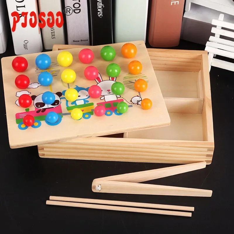 

Er tong jia Beads Clip Ball Marble Focus Training 3-4-5-6-Year-Old Boy Baby Girls Teaching Aids 0.45