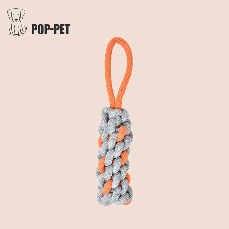 33 см большая собака хлопковая жевательная игрушка с узлом прочная плетеная