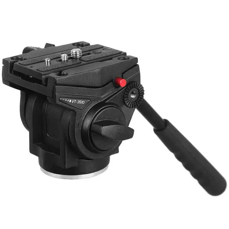 Kingjoy VT-3510 Aluminum Alloy Video Tripod Head 360 Degree Panoramic Camera Stand Fluid Damping Ho
