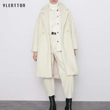 Осень-зима, толстое теплое пальто из искусственного меха ягненка, Женская Повседневная Свободная плюшевая куртка, пальто, женская длинная верхняя одежда, Chamarras De Mujer