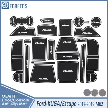

Anti-Dirty Pad For Ford KUGA 2017 2018 2019 Ford Escape MK2 Facelift C520 Accessories Door Groove Gate Slot Coaster Anti-Slip