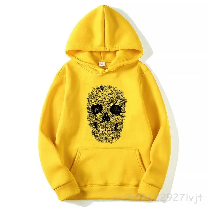 Jacket Fashion Brand Hoodies Spring Casual Hoodies Sweatshirts Cotton Blend Skulls Print Hoodies SweatshirtTops