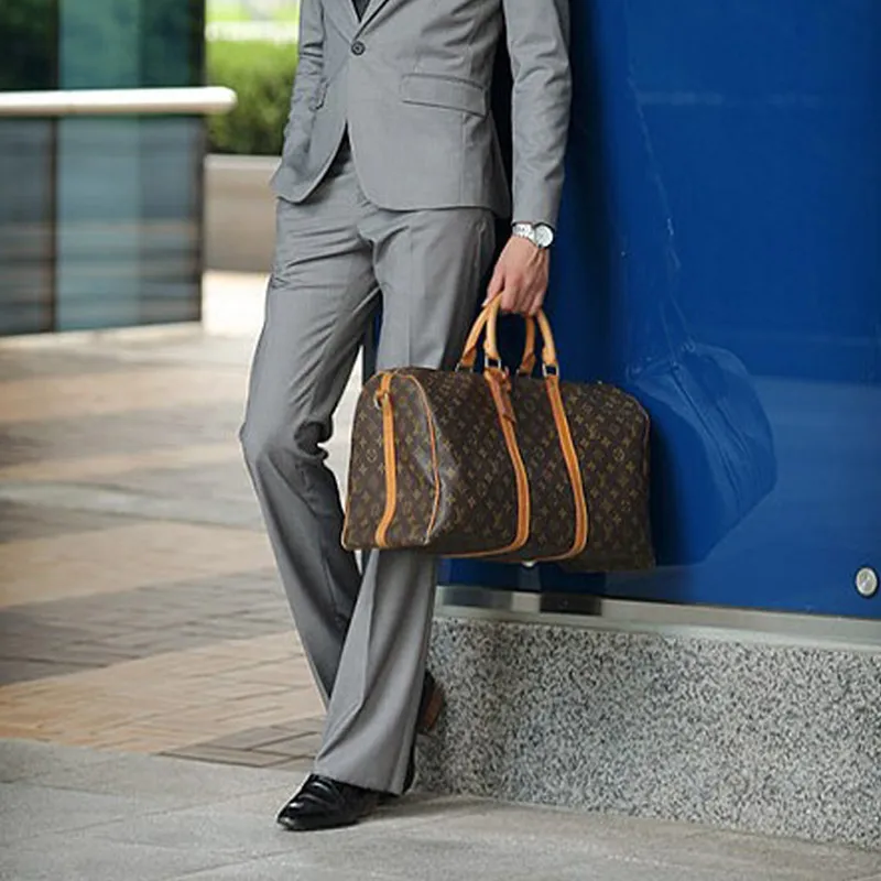 Spring and Summer New Men's Micro-bell pants Business Casual Korean version of Slim trousers Men's Solid color Non-iron trousers