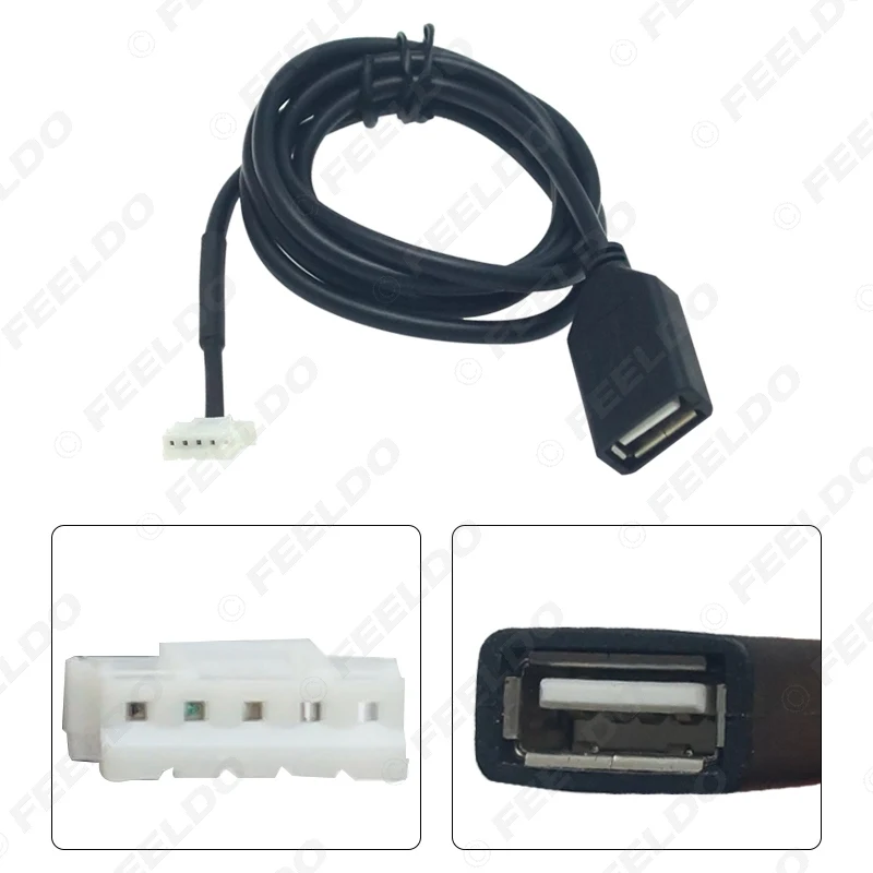 FEELDO 10 шт. Автомобильное CD-радио разъем для аудиокабеля USB разъем адаптера для peugeot 307 408 Citroen C4 C5 кабель AWG# FD6156