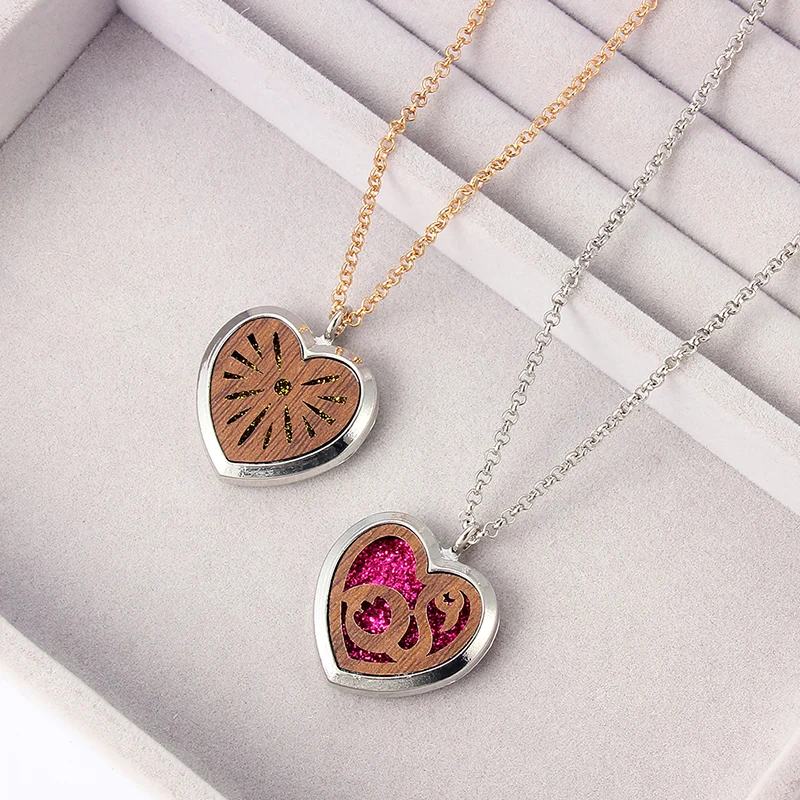 Aroma Locket Necklace Magnetic Aromatherapy Essential Oil Pendant Necklace Multi-style