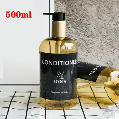 conditioner 500ml Диспенсер для мыла, бутылка для кухонного дезинфицирующего средства для рук, бутылка для косметики, шампуня для мытья тела, бутылки для лосьона, инструменты для наружного путешествия - Цвет: conditioner 500ml