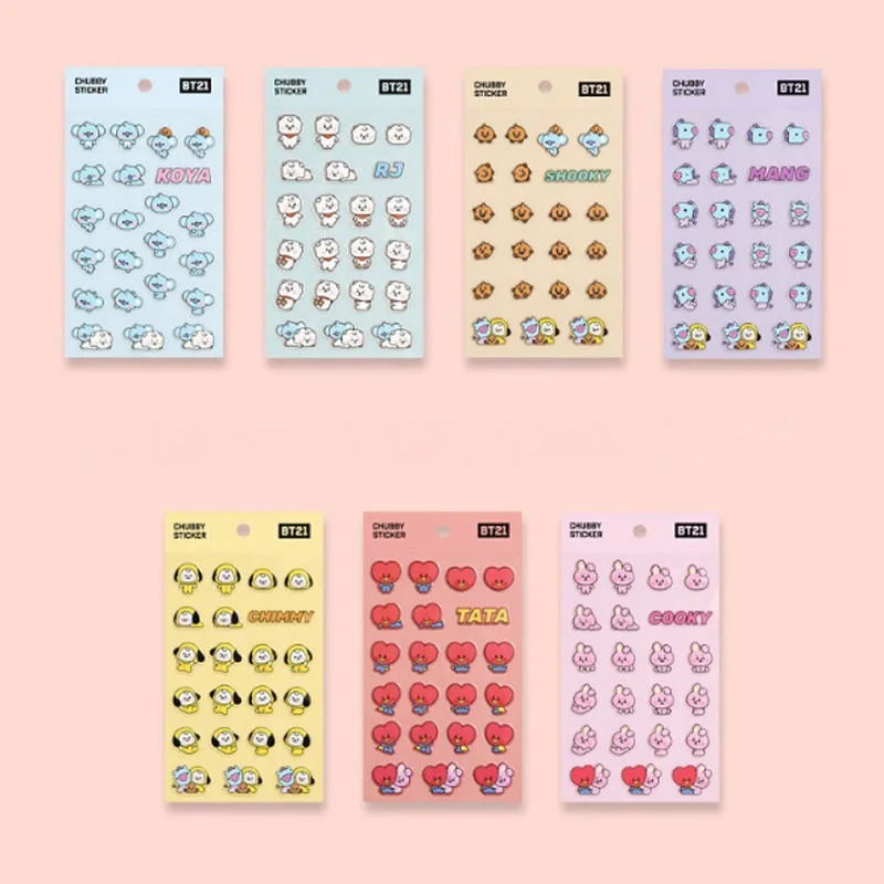 Kpop-pegatinas para niños de Corea, álbum de calendario diario, álbum de recortes, pegatinas 3D hinchadas, manual de decoración, suministros de papelería, regalos de ventilador