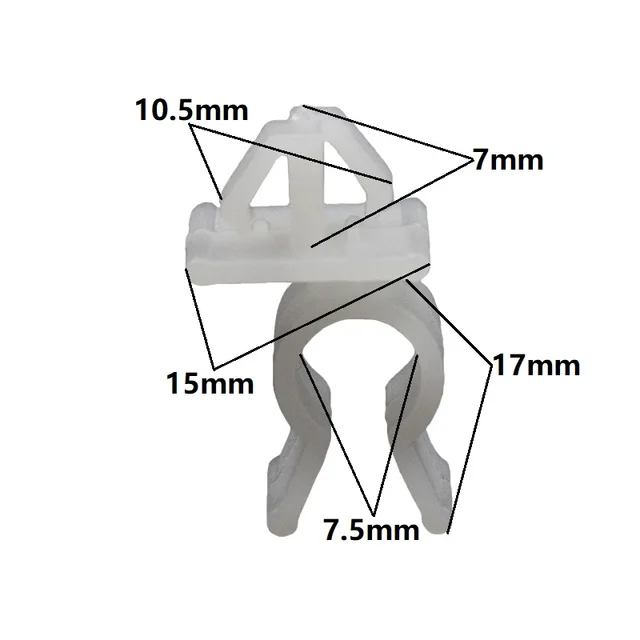 20 PCS Car Fastener Hood Bonnet Prop Rod Support Clip nylon plastic retainer for Toyota Nissan Benz Hyundai Honda 20Pcs