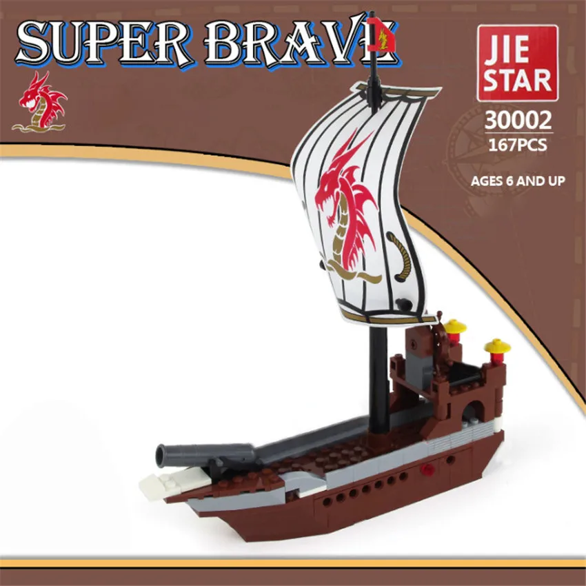 Корабль серии пиратский корабль черный жемчуг блок строительные блоки наборы Кирпичи DIY подарок развивающие игрушки для детей - Цвет: 30002