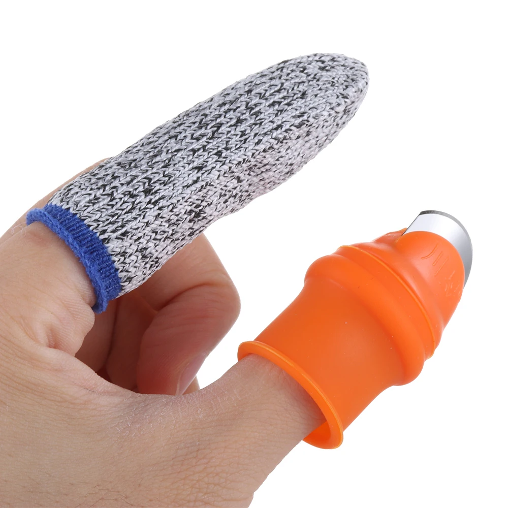 Thumb Cutter+Cut-resistant Finger Sleeve Set finger protector finger guard Thumb Knife Finger Protector