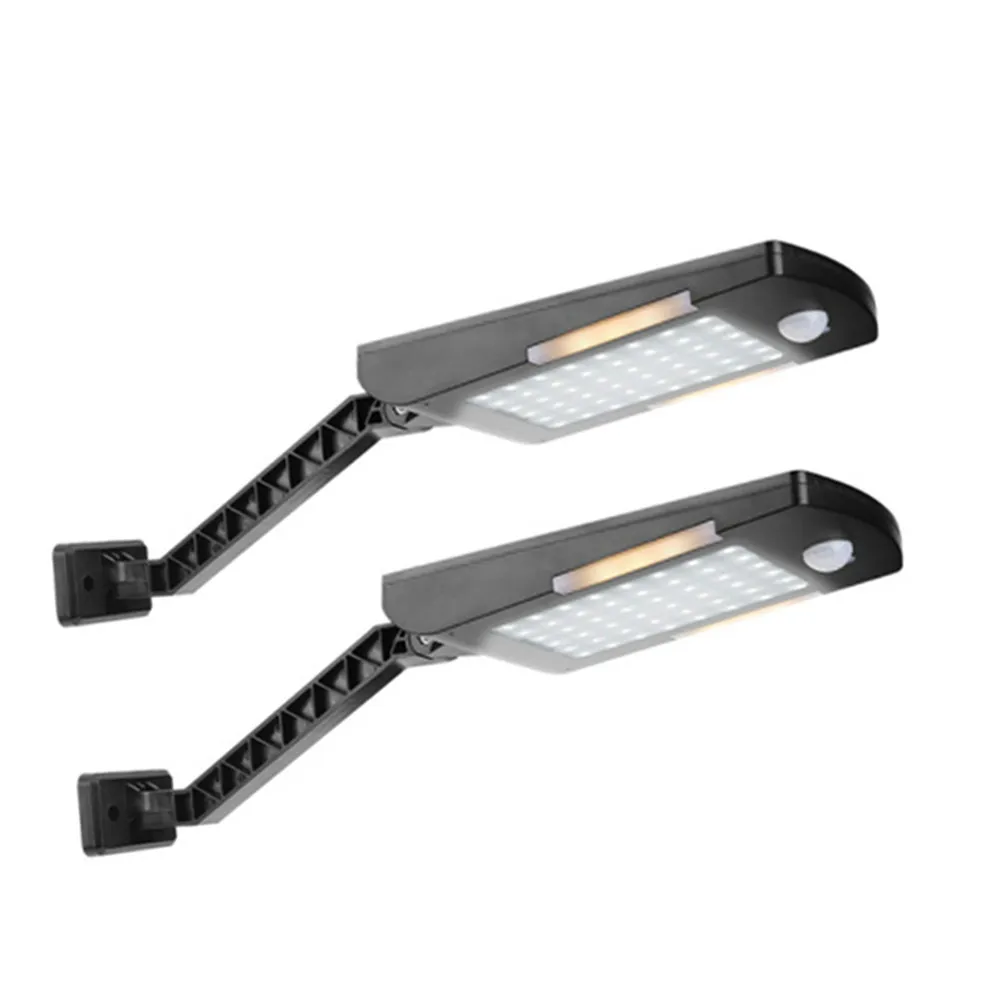 

54LED solar wall light outdoor waterproof with three modes, used for safe lighting of home garden street courtyard Hot