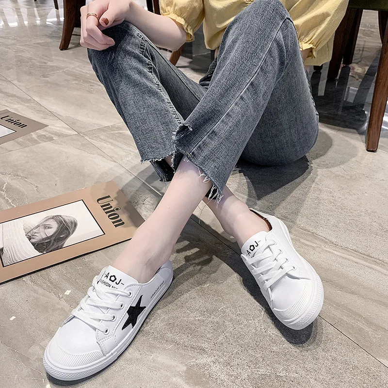 

666-Online Celebrity Flat Top Shoes Children 2019 Trendy Shoes Korean-style Versitile Fashion Star Casual Board Shoes Students W