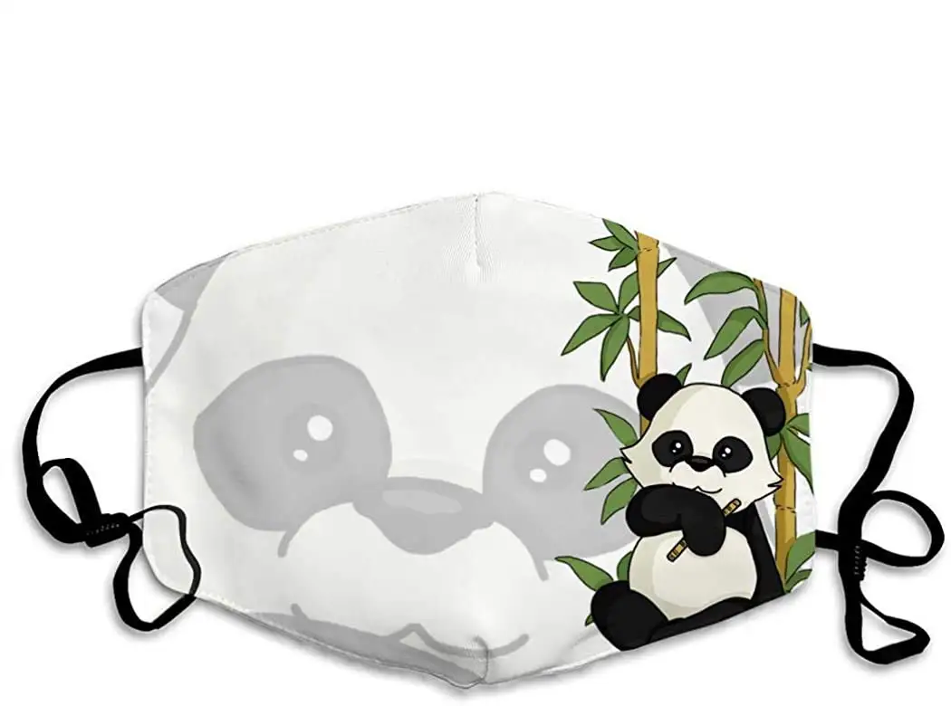 

Personalized Smile Face Mouth Mask Anti Dust Face Mask Adjustable Earloop CartoonBear OneSize