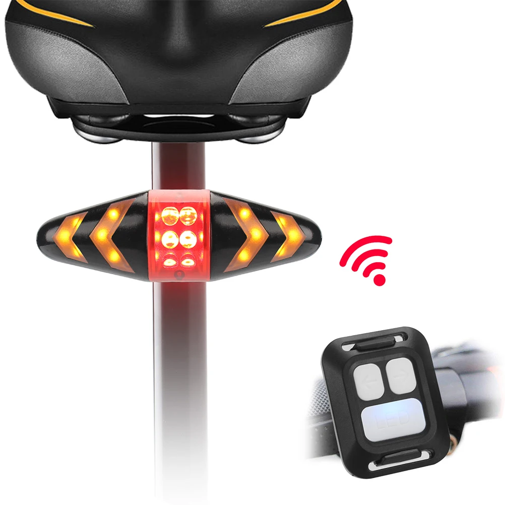 Bike Light Bicycle Turn Signal Light Wireless Remote Control Bike Taillight Cycling Flashlight Bike Headlights for Bicycle
