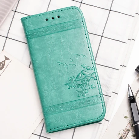 AMMYKI Meizu M3 Note case Notable Fine texture 3D Vision Eight colors flip leather back cover 5.5'For Meizu note 3 case - Цвет: Mint