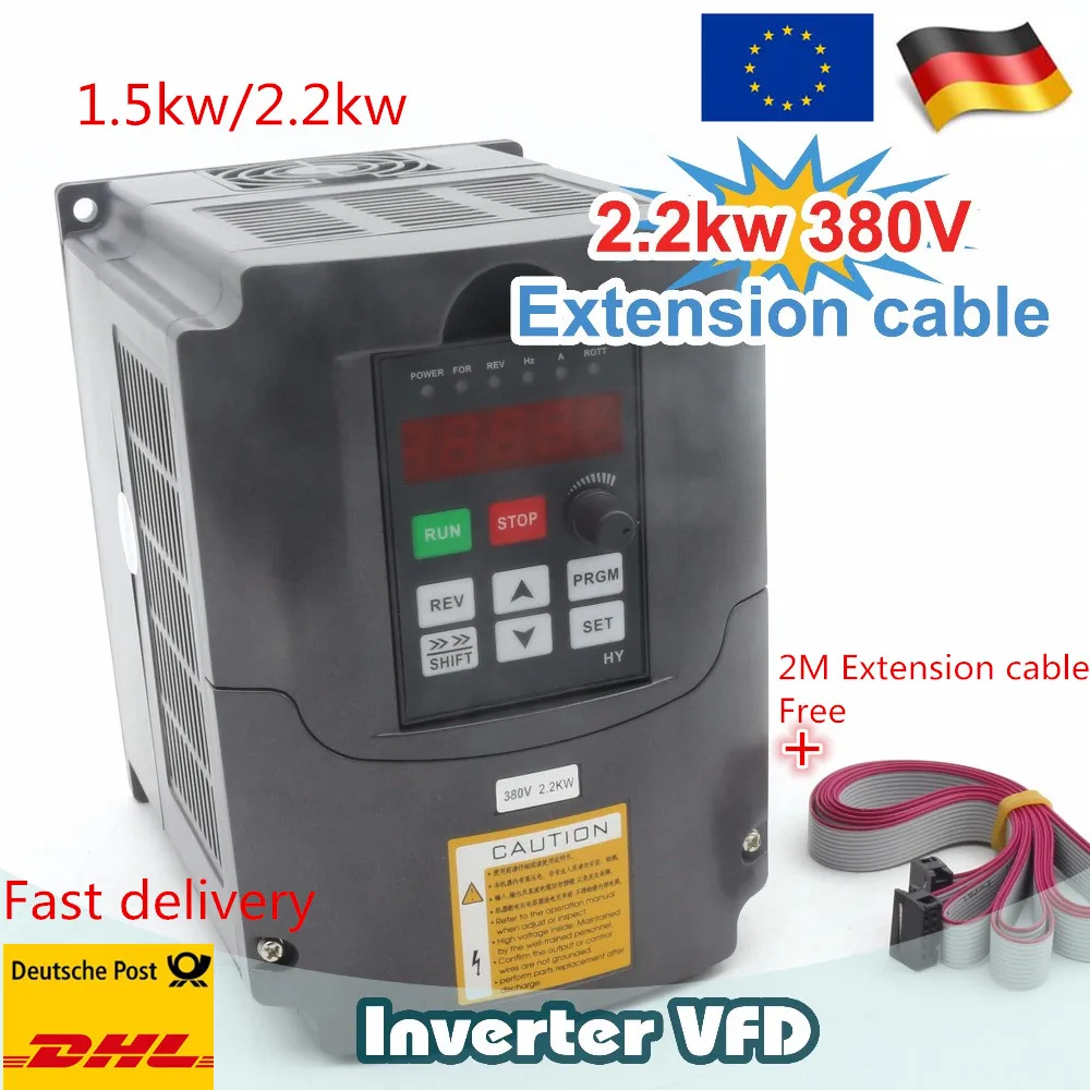 

2.2KW 380V 5A 5A Spindle inverters Vector Control Frequency Converter 2HP