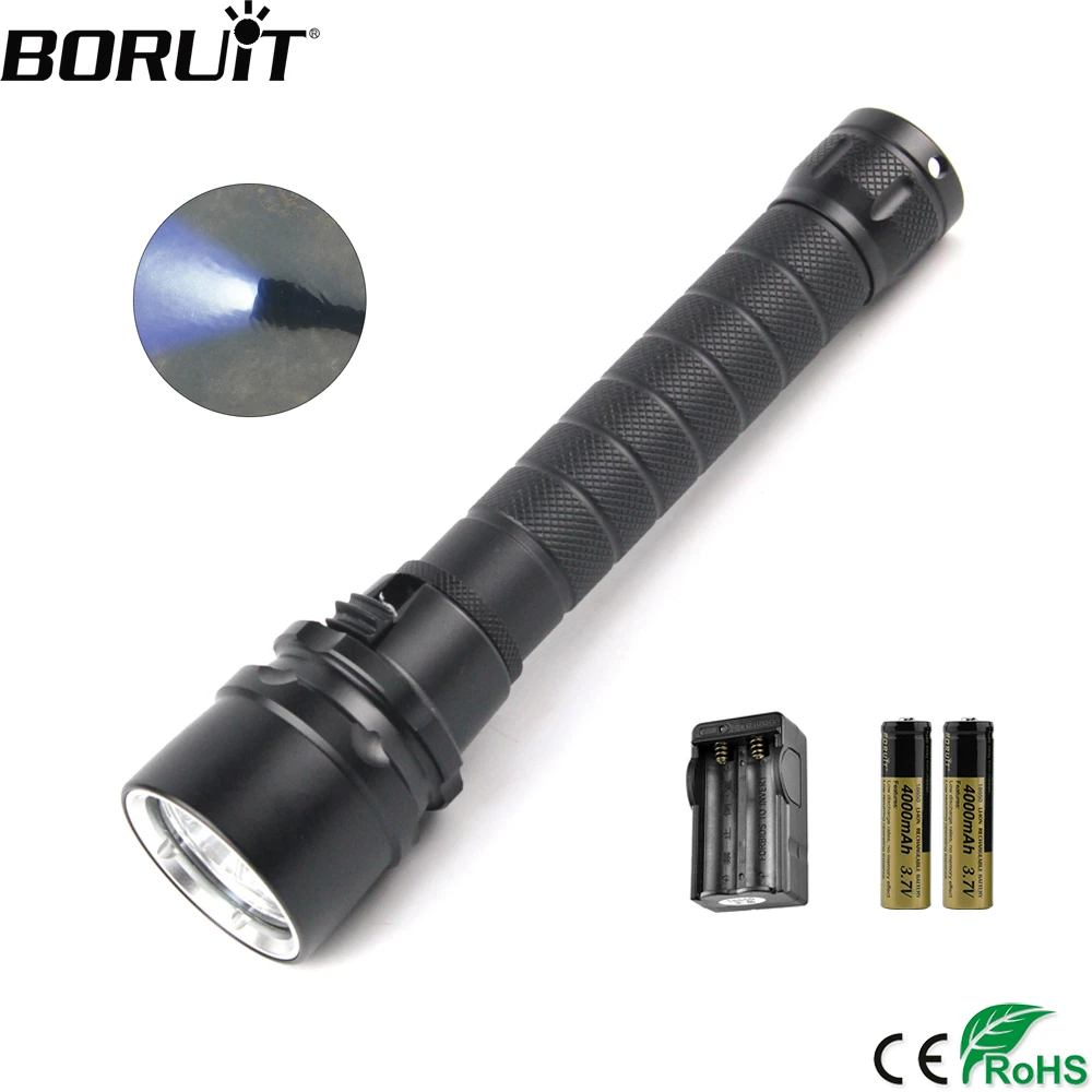 BORUiT S1 светодиодный фонарик для подводного плавания с фиолетовым светом