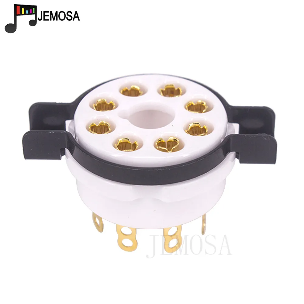 Eizz Cerâmica 8pin Tubo Tomada Base da Válvula para Kt88 El34 5ar4 6l6 6ca7 6sl7 6sn7 Tubo de Vácuo Amplificador Alta Fidelidade Áudio do Vintage - Image 6