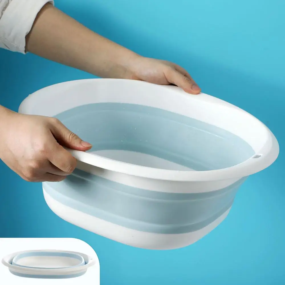 Wash-Basin Foot-Bucket Portable Sink Folding Travel Household Camp Plastic Outdoor