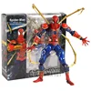 Revoltech la serie vengadores final figura de spiderman de Hombre Araña: lejos de casa de hierro hombre araña figura juguetes de PVC ► Foto 1/6