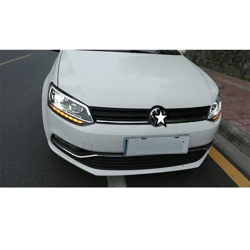 Автомобильные Боковые указатели поворота Drl автомобильные аксессуары светодиодные фары Задние Автомобильные фары в сборе 13 14 15 16 для Volkswagen Polo