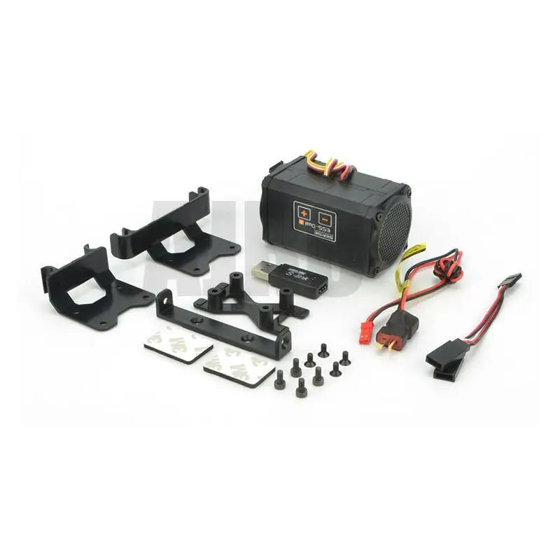 AJRC Ess dual horn simulation sound group звук двигателя с кронштейном trx 4 trx6 scx10 d90 осевой двигатель