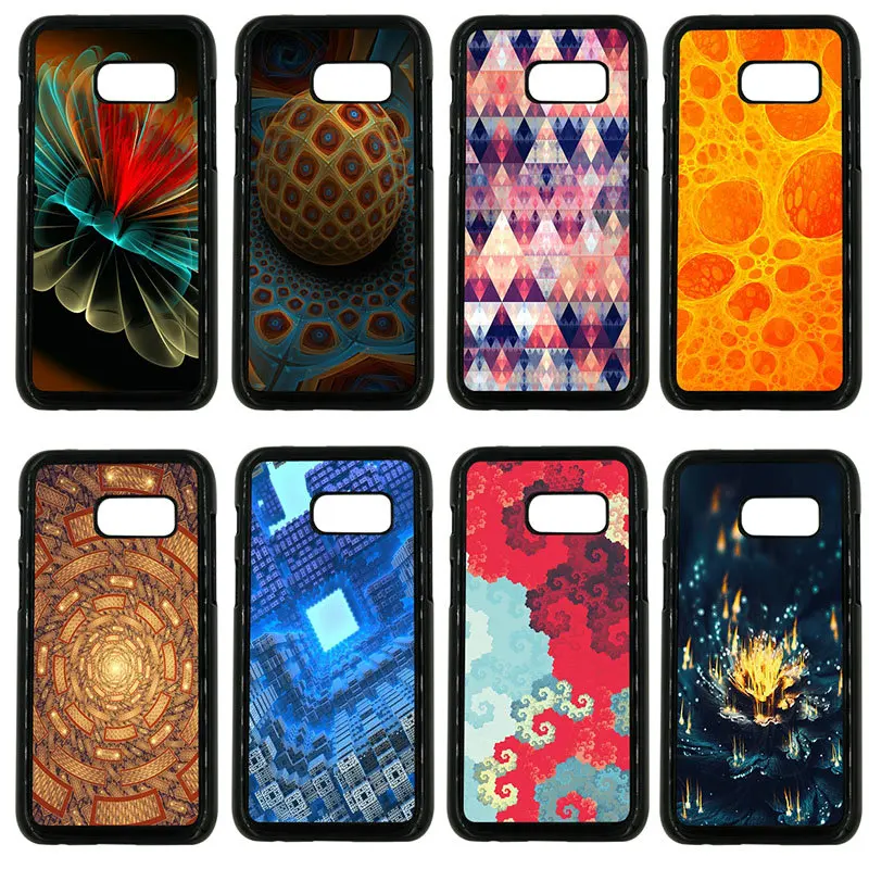 Cell Phone Case for Samsung Galaxy A3 A5 A7 A8 2015 2016 2017 2018 Note 8 5 3 2 Shell Colorful Fractal Art Hard PC Plastic Cover | Мобильные